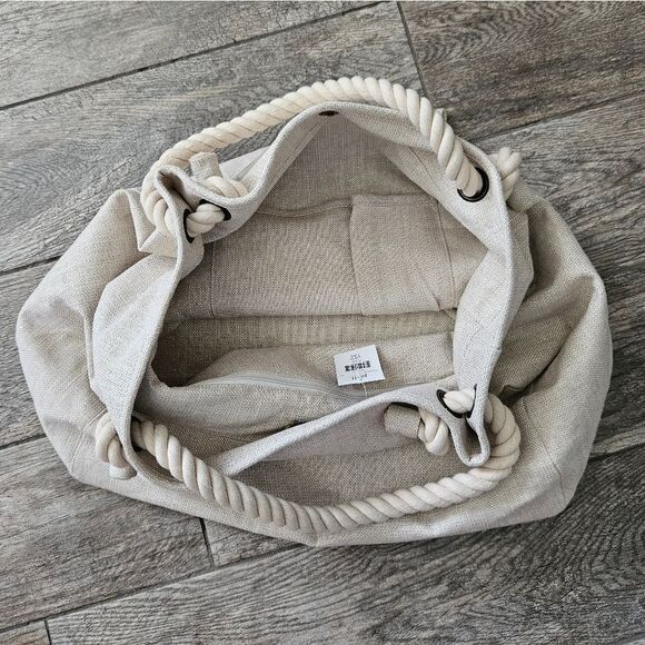 J. Jill Flax Sparkle Canvas Tote Bag - Picture 12 of 14